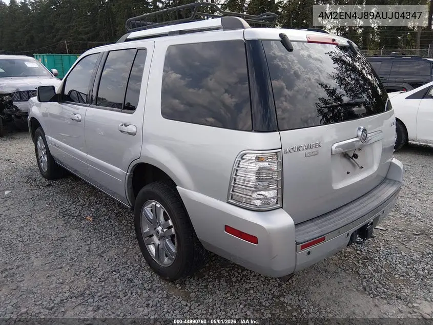 2010 Mercury Mountaineer Premier VIN: 4M2EN4J89AUJ04347 Lot: 44990760