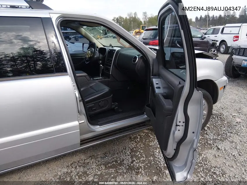 2010 Mercury Mountaineer Premier VIN: 4M2EN4J89AUJ04347 Lot: 44990760