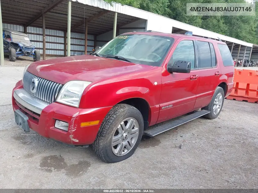 2010 Mercury Mountaineer Premier VIN: 4M2EN4J83AUJ07146 Lot: 45326032