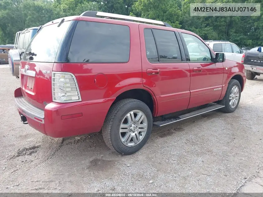 2010 Mercury Mountaineer Premier VIN: 4M2EN4J83AUJ07146 Lot: 45326032
