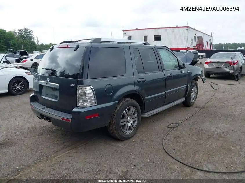2010 Mercury Mountaineer Premier VIN: 4M2EN4JE9AUJ06394 Lot: 45559226