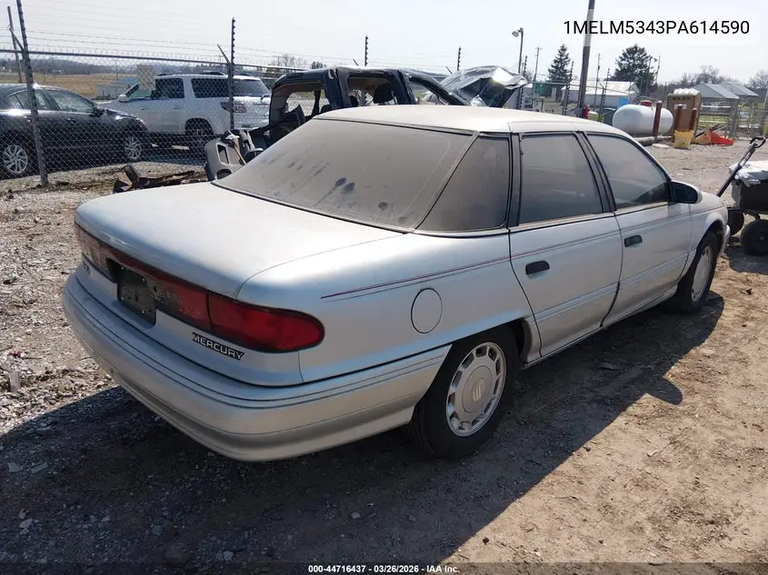 1993 Mercury Sable Ls VIN: 1MELM5343PA614590 Lot: 44716437