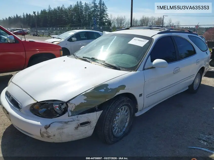 1997 Mercury Sable Gs VIN: 1MELM55U3VA635353 Lot: 44708897