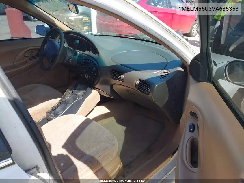 1997 Mercury Sable Gs VIN: 1MELM55U3VA635353 Lot: 44708897