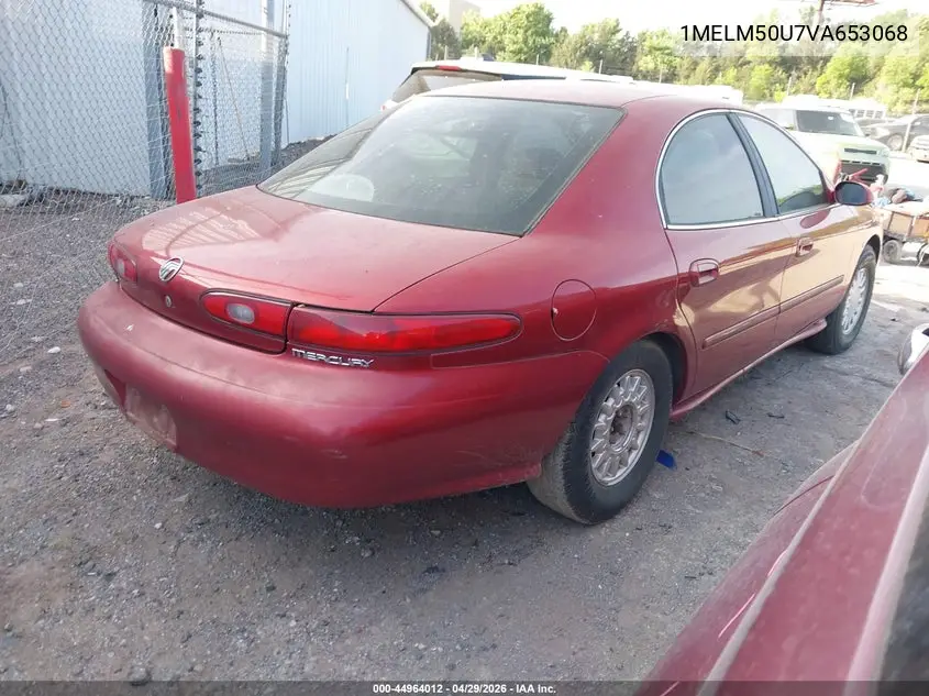1997 Mercury Sable Gs VIN: 1MELM50U7VA653068 Lot: 44964012