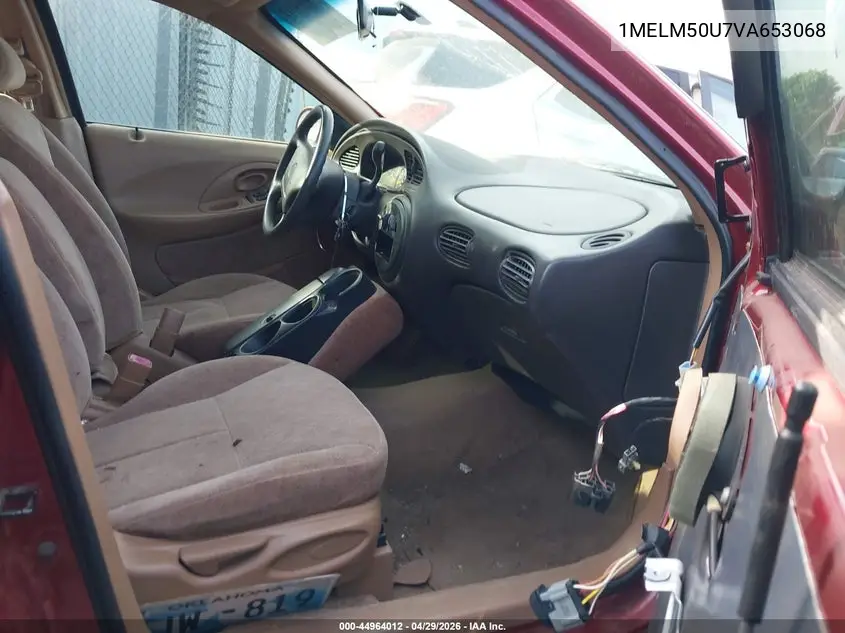 1997 Mercury Sable Gs VIN: 1MELM50U7VA653068 Lot: 44964012