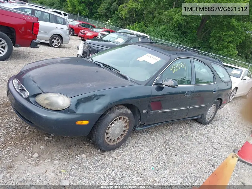 1998 Mercury Sable Ls VIN: 1MEFM58S7WG621512 Lot: 45315051
