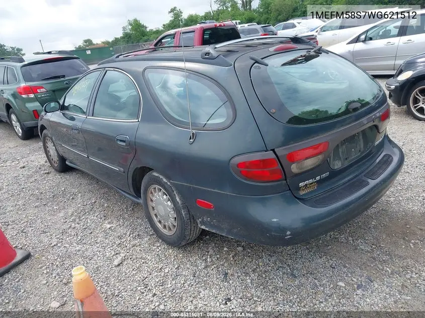 1998 Mercury Sable Ls VIN: 1MEFM58S7WG621512 Lot: 45315051
