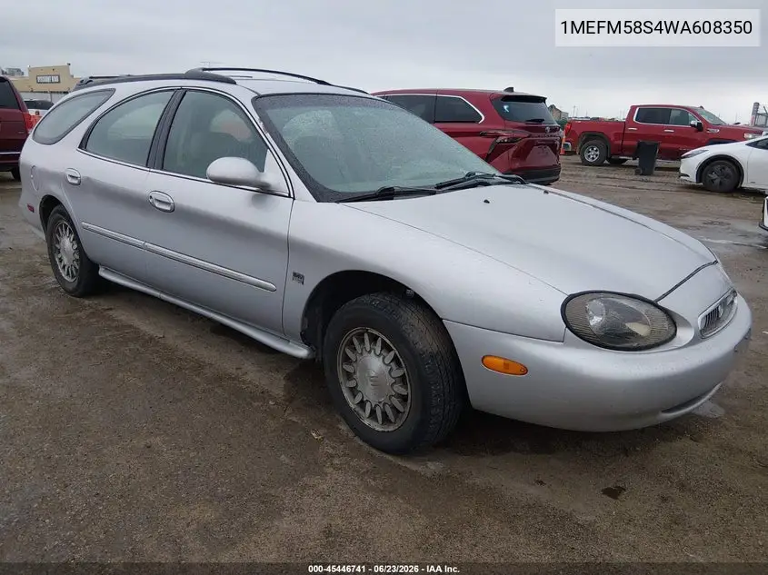 1998 Mercury Sable Ls VIN: 1MEFM58S4WA608350 Lot: 45446741
