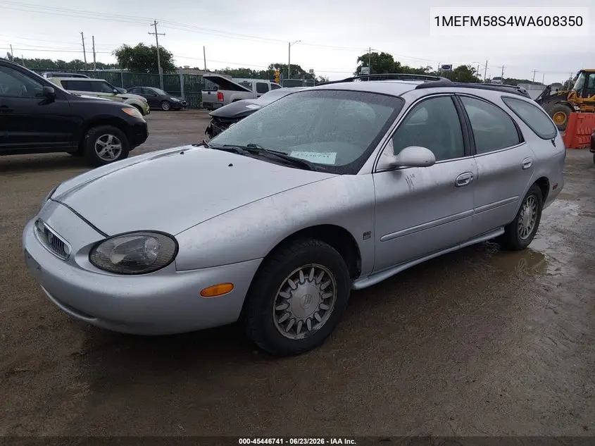 1998 Mercury Sable Ls VIN: 1MEFM58S4WA608350 Lot: 45446741