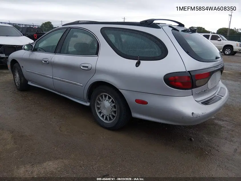 1998 Mercury Sable Ls VIN: 1MEFM58S4WA608350 Lot: 45446741