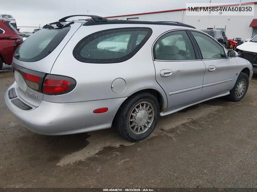 1998 Mercury Sable Ls VIN: 1MEFM58S4WA608350 Lot: 45446741