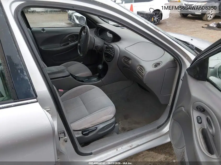 1998 Mercury Sable Ls VIN: 1MEFM58S4WA608350 Lot: 45446741