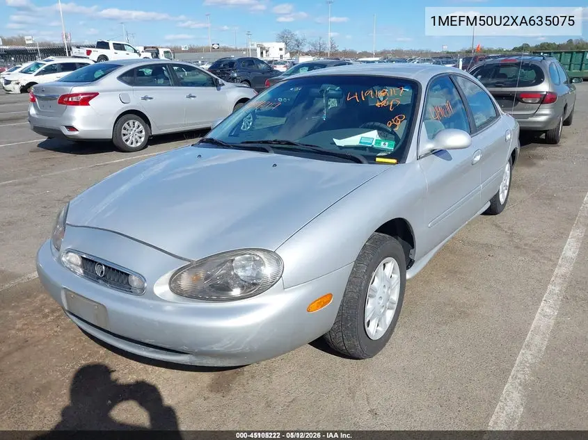 1999 Mercury Sable Gs VIN: 1MEFM50U2XA635075 Lot: 45105222