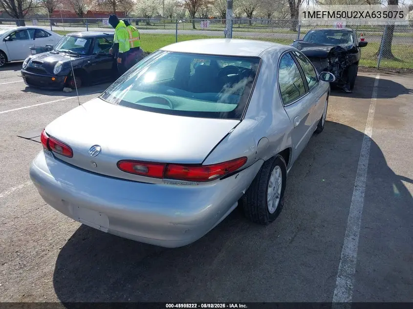1999 Mercury Sable Gs VIN: 1MEFM50U2XA635075 Lot: 45105222
