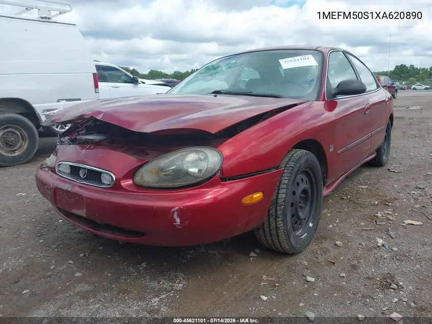 1999 Mercury Sable Gs VIN: 1MEFM50S1XA620890 Lot: 45621101