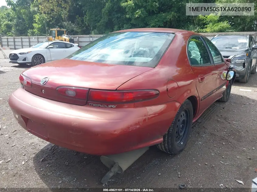 1999 Mercury Sable Gs VIN: 1MEFM50S1XA620890 Lot: 45621101