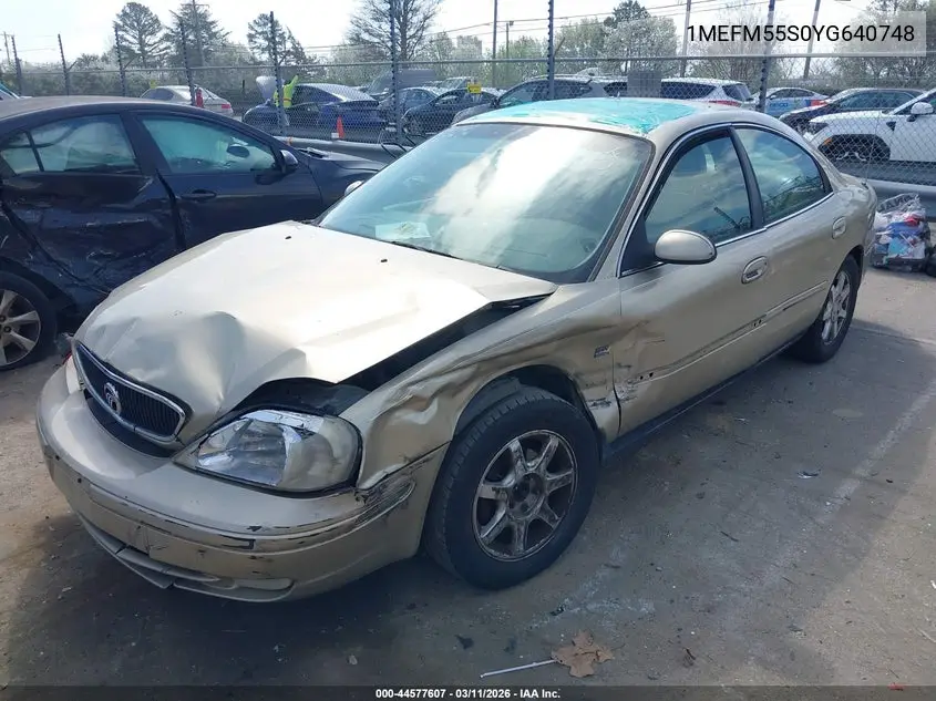 2000 Mercury Sable Ls Premium VIN: 1MEFM55S0YG640748 Lot: 44577607