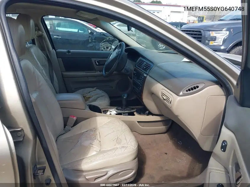 2000 Mercury Sable Ls Premium VIN: 1MEFM55S0YG640748 Lot: 44577607