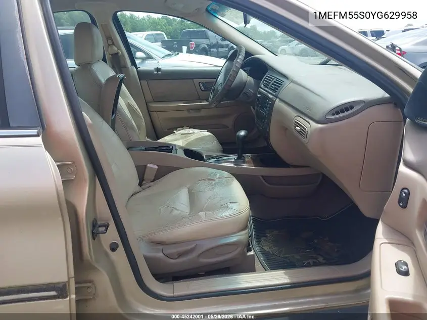 2000 Mercury Sable Ls Premium VIN: 1MEFM55S0YG629958 Lot: 45242001