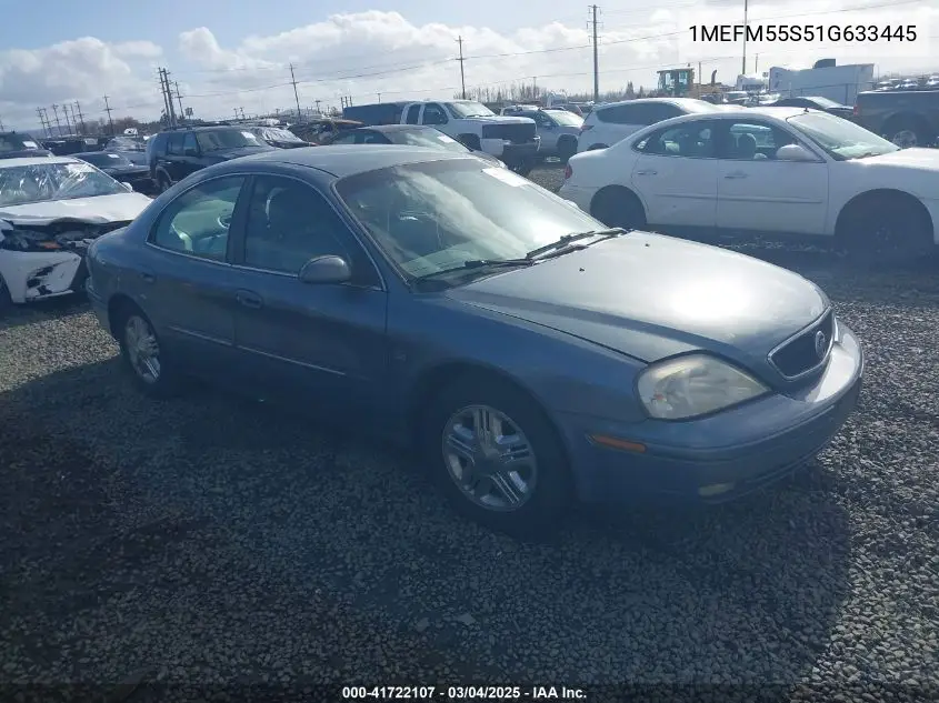2001 Mercury Sable Ls Premium VIN: 1MEFM55S51G633445 Lot: 41722107