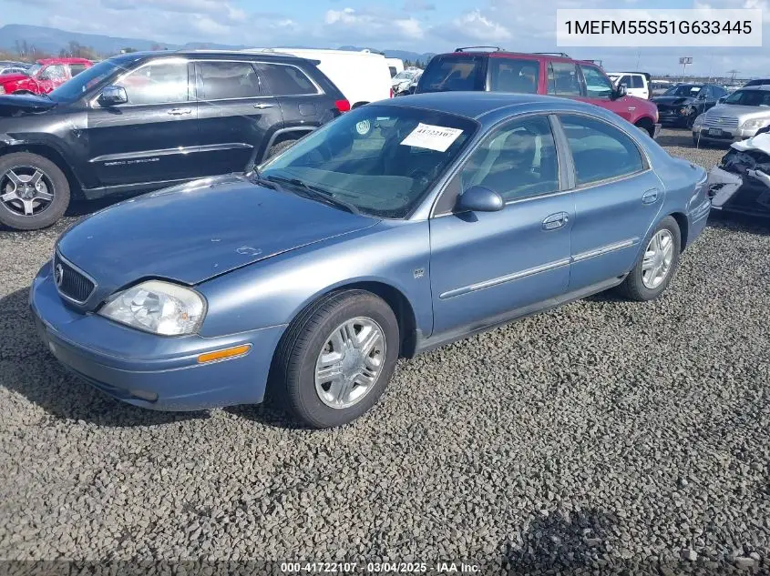 2001 Mercury Sable Ls Premium VIN: 1MEFM55S51G633445 Lot: 41722107