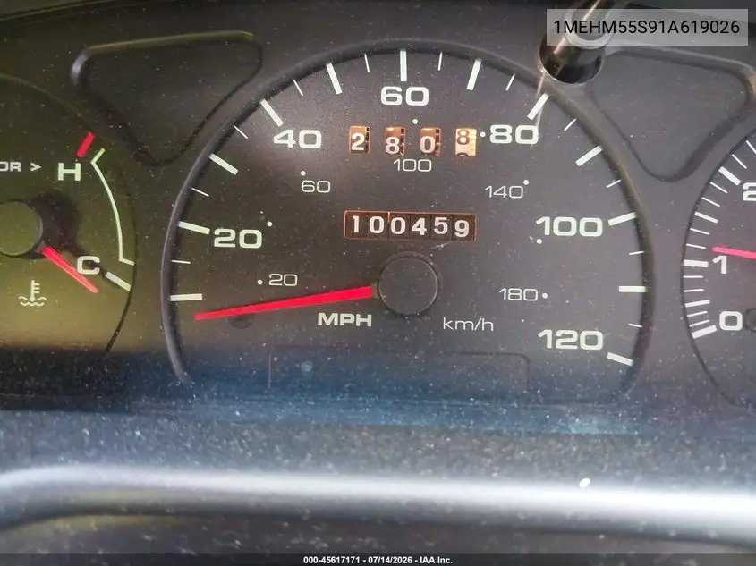 2001 Mercury Sable Ls Premium VIN: 1MEHM55S91A619026 Lot: 45617171