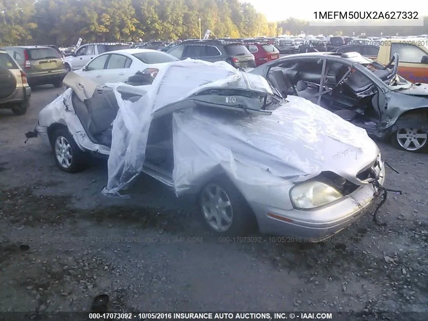 2002 Mercury Sable Gs/Gs Plus VIN: 1MEFM50UX2A627332 Lot: 17073092