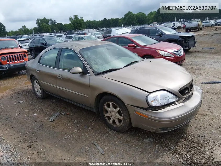 2002 Mercury Sable Gs VIN: 1MEFM50UX2A639707 Lot: 45202688
