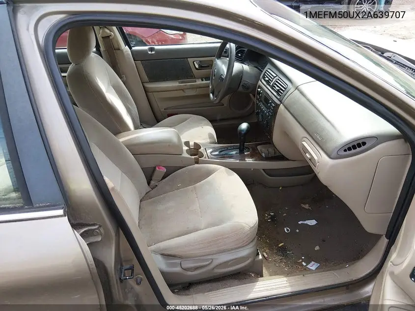 2002 Mercury Sable Gs VIN: 1MEFM50UX2A639707 Lot: 45202688