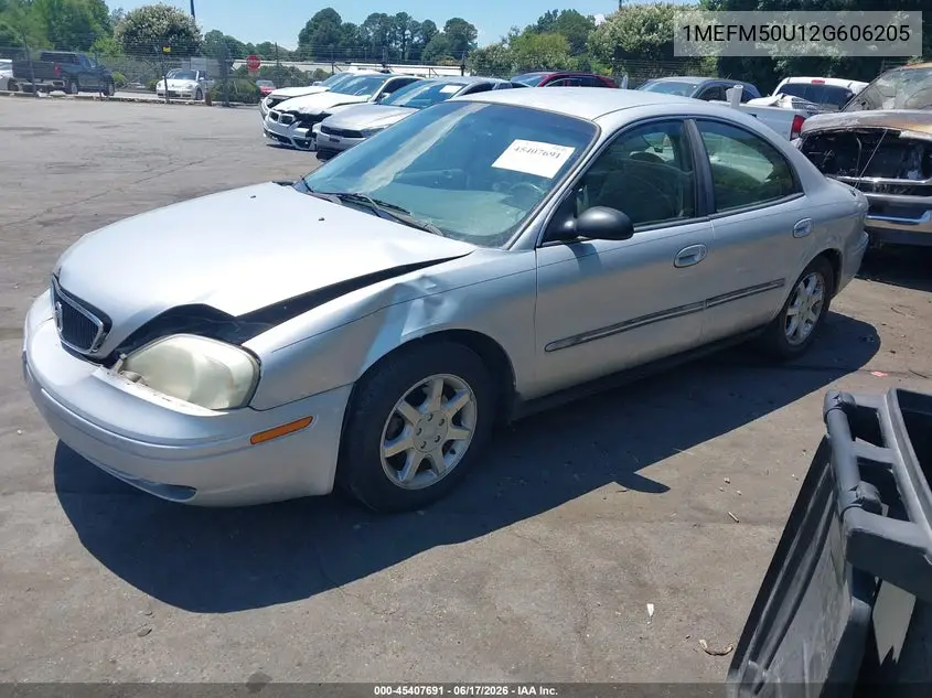 2002 Mercury Sable Gs VIN: 1MEFM50U12G606205 Lot: 45407691