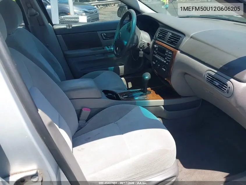 2002 Mercury Sable Gs VIN: 1MEFM50U12G606205 Lot: 45407691