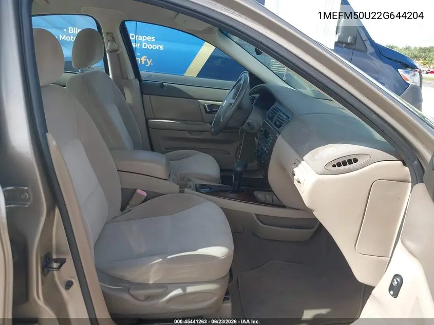 2002 Mercury Sable Gs VIN: 1MEFM50U22G644204 Lot: 45441263