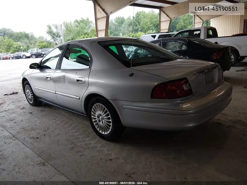 2003 Mercury Sable Gs VIN: 1MEFM50U33A632521 Lot: 45190551