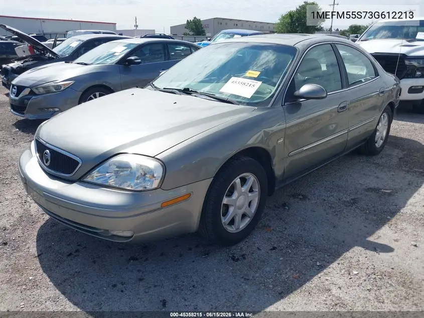 2003 Mercury Sable Ls Premium VIN: 1MEFM55S73G612213 Lot: 45358215
