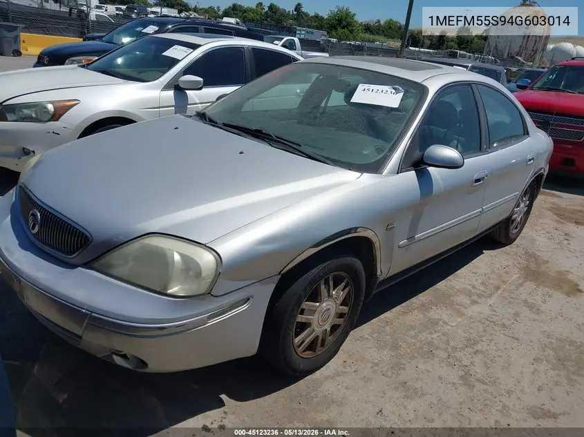 2004 Mercury Sable Ls Premium VIN: 1MEFM55S94G603014 Lot: 45123236