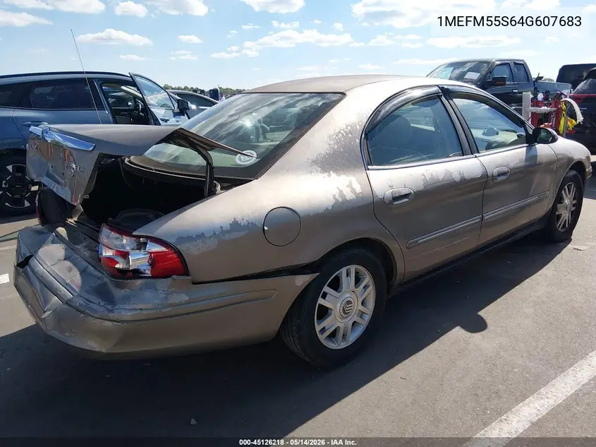 2004 Mercury Sable Ls Premium VIN: 1MEFM55S64G607683 Lot: 45126218