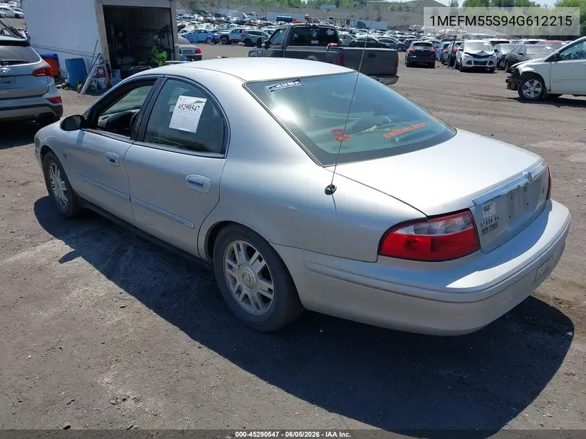 2004 Mercury Sable Ls Premium VIN: 1MEFM55S94G612215 Lot: 45290547