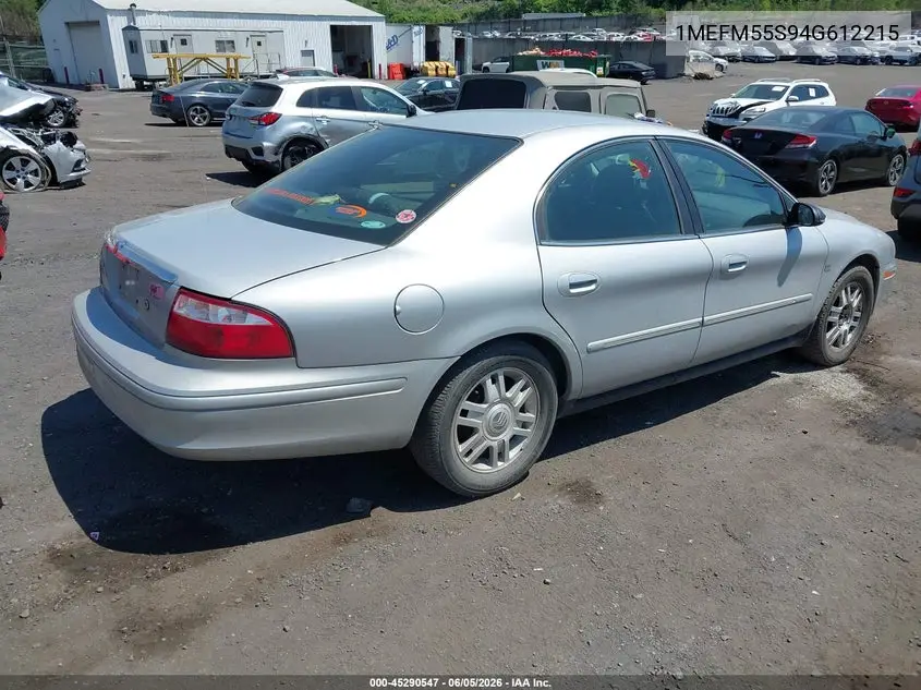 2004 Mercury Sable Ls Premium VIN: 1MEFM55S94G612215 Lot: 45290547
