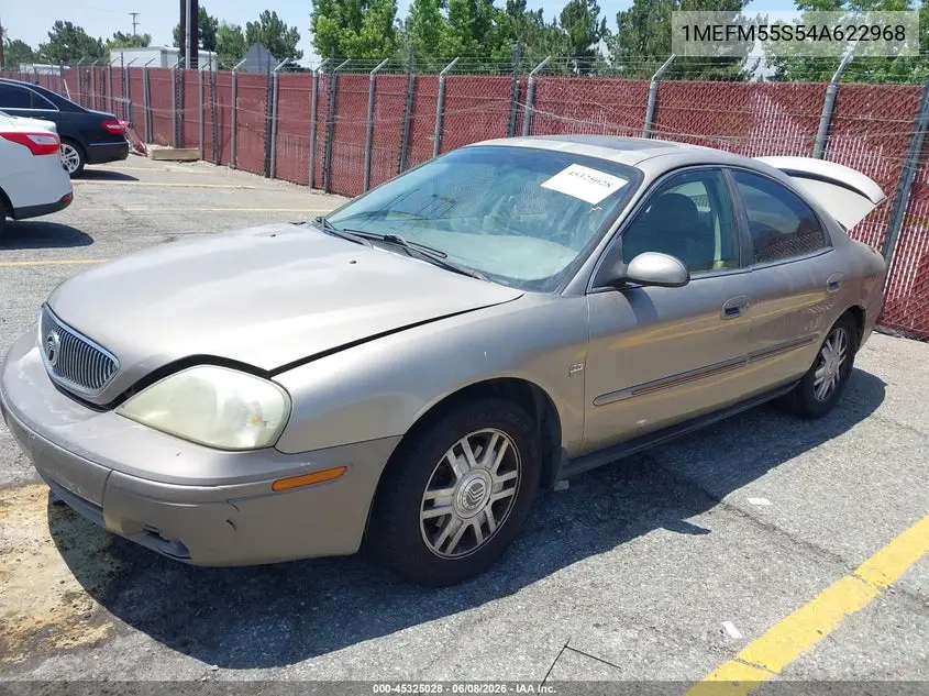 2004 Mercury Sable Ls Premium VIN: 1MEFM55S54A622968 Lot: 45325028