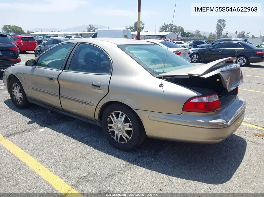 2004 Mercury Sable Ls Premium VIN: 1MEFM55S54A622968 Lot: 45325028