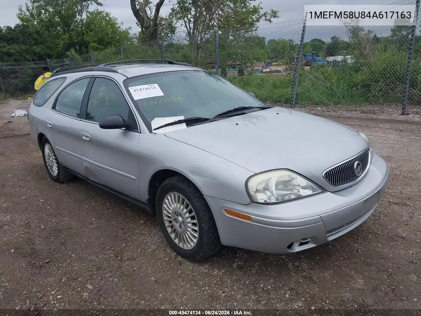 2004 Mercury Sable Gs VIN: 1MEFM58U84A617163 Lot: 45474134