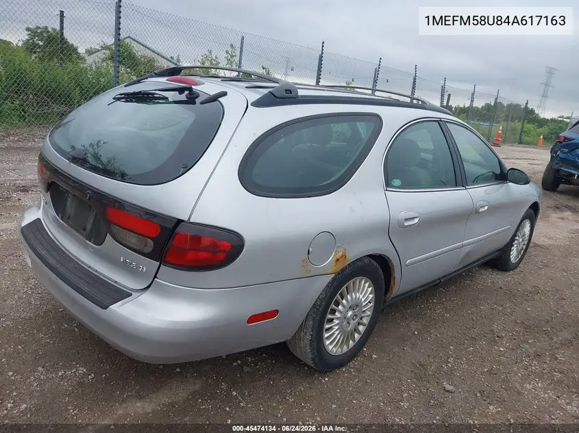 2004 Mercury Sable Gs VIN: 1MEFM58U84A617163 Lot: 45474134