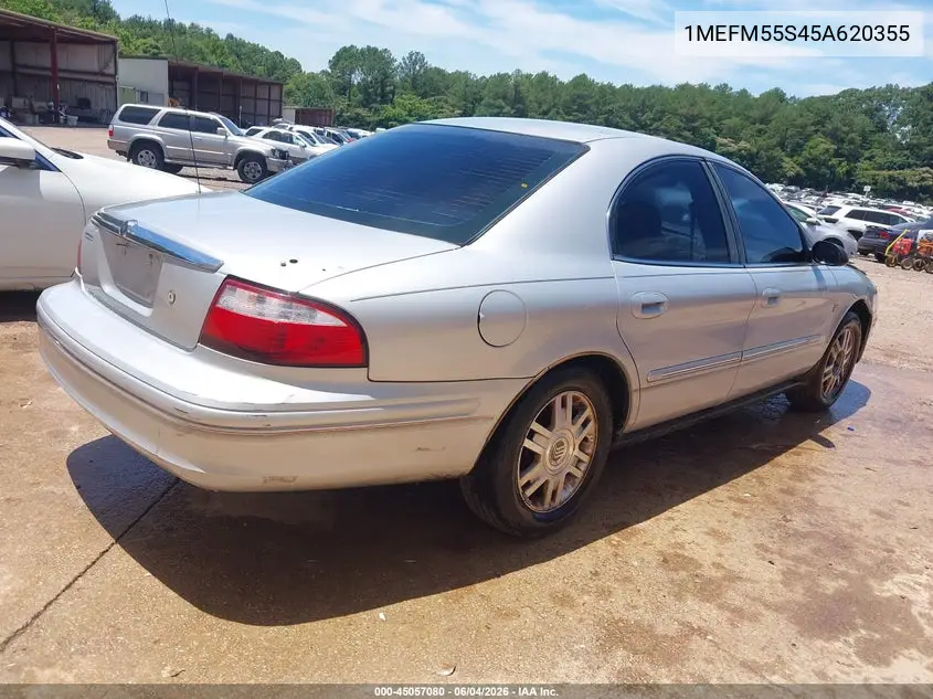 2005 Mercury Sable Ls VIN: 1MEFM55S45A620355 Lot: 45057080