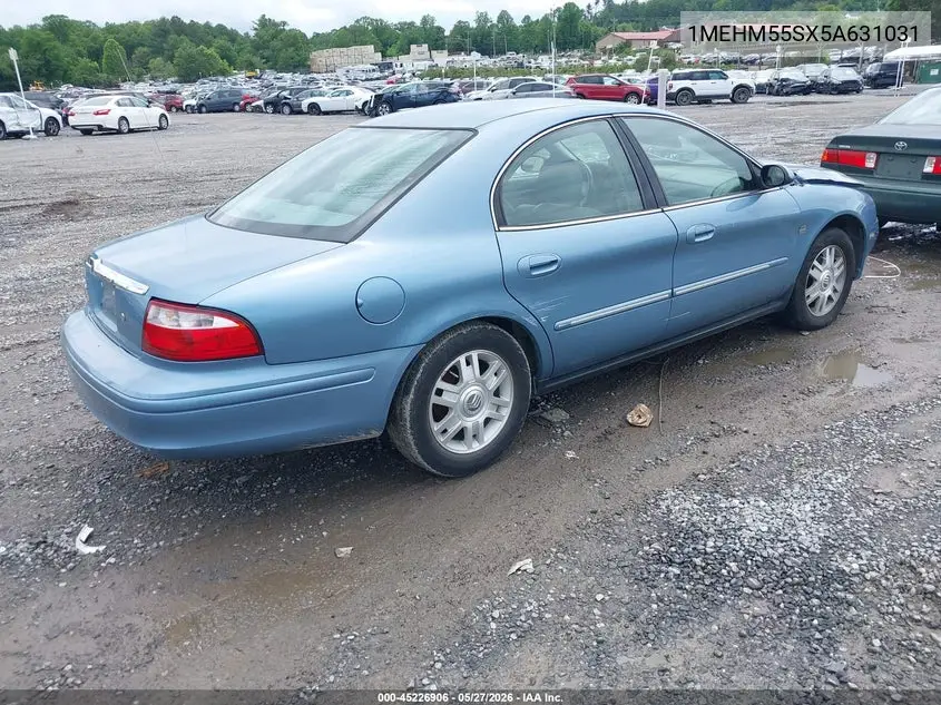 2005 Mercury Sable Ls VIN: 1MEHM55SX5A631031 Lot: 45226906