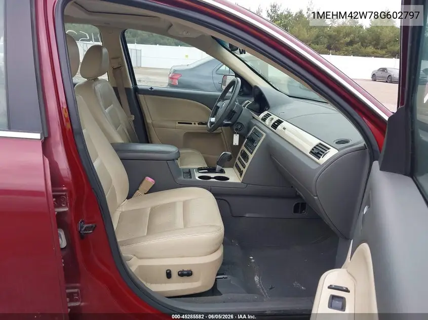 2008 Mercury Sable Premier VIN: 1MEHM42W78G602797 Lot: 45285582