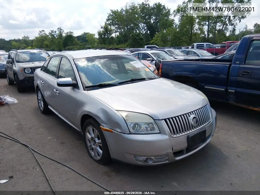 2008 Mercury Sable Premier VIN: 1MEHM42W78G622001 Lot: 45490025