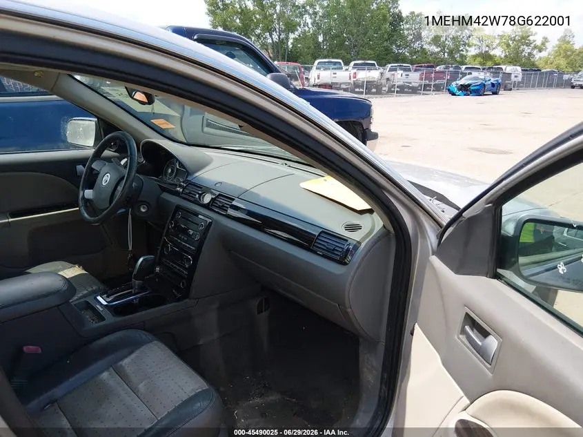 2008 Mercury Sable Premier VIN: 1MEHM42W78G622001 Lot: 45490025