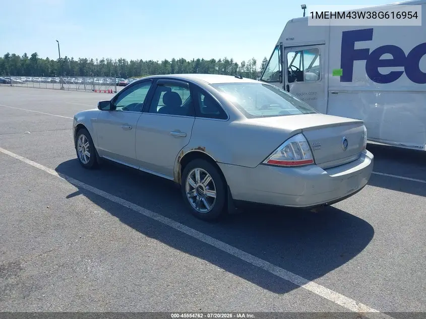 2008 Mercury Sable Premier VIN: 1MEHM43W38G616954 Lot: 45554762