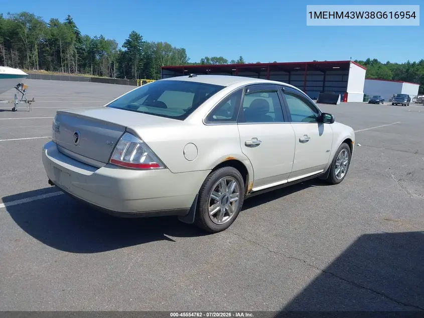 2008 Mercury Sable Premier VIN: 1MEHM43W38G616954 Lot: 45554762
